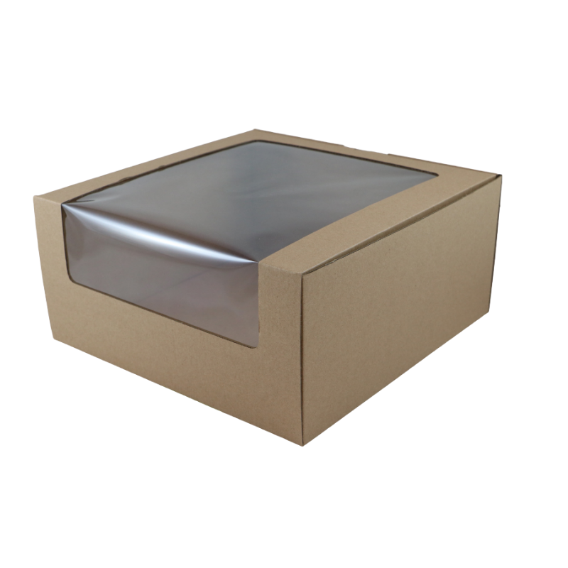 Cake Box with Window, 315L x 315W x 150H mm | Berica Packaging NZ